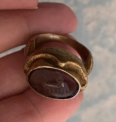 Unique Brass? Ring Intaglio Seal • £35