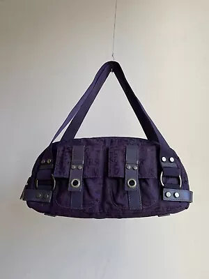 90s Vintage Womens VERSACE Versus Bag Hobo Shoulder Hand Y2K Monogram Purple • $135