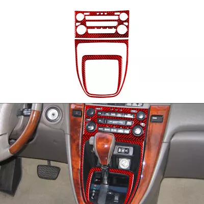 Red Carbon Fiber Interior Central Console Cover Trim For Lexus RX300 1998-2003 • $29.03