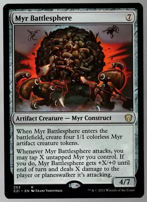 Myr Battlesphere 253 Non Foil Rare Commanders 2021 MTG Near Mint • $1.39