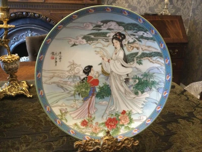 £7.50 • Buy Chinese Imperial Jingdezhen Collectible ,porcelain Plate .Lady Silkworm. 1990.