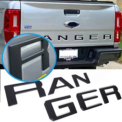 Matte Black Raised Rear Tailgate Letters Inserts For Ranger 2019-2023 Us Made • $17.96