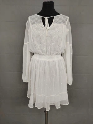 £9.99 • Buy LIPSY White Chiffon Dress Size 12