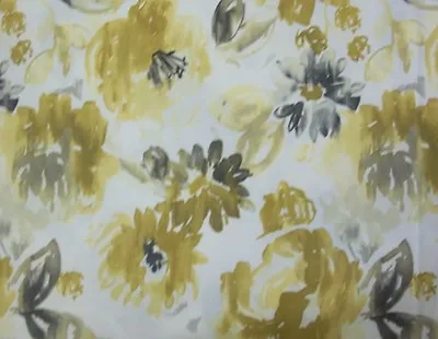 Richloom Fabric Estelle Drapery Upholstery Daffodil  Cotton • $9.98