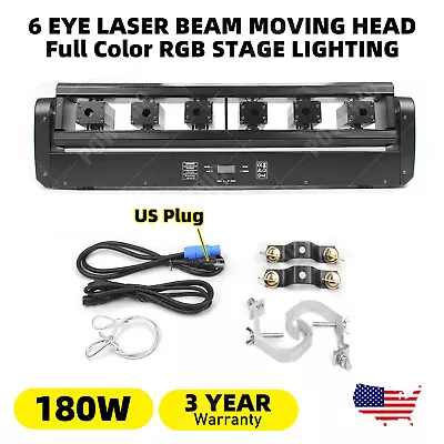 Laser Moving Bar 6x500mw 6 Eyes RGB Stage Effect Beam Moving Head Lighting Party • $400