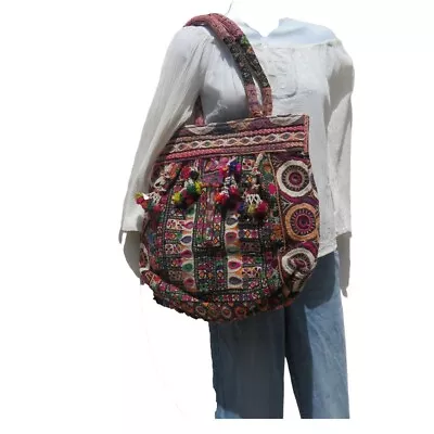 Banjara Bag|Authentic|Gypsy |XLarge Tote|Shoulder |Boho|Bohemian|60s|Tassels • $159.80