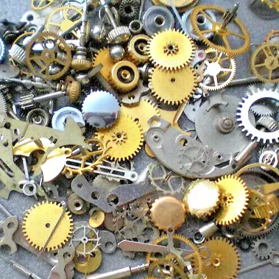 2 Pound Lot Of Assorted STEAMPUNK Parts For Artists Varied Smalls-bulk Price • $19.98