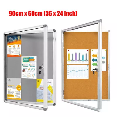 A0A1A2A3A4 Outdoor Lockable Display Case Box Poster Menu Holder Notice Board • £84.89