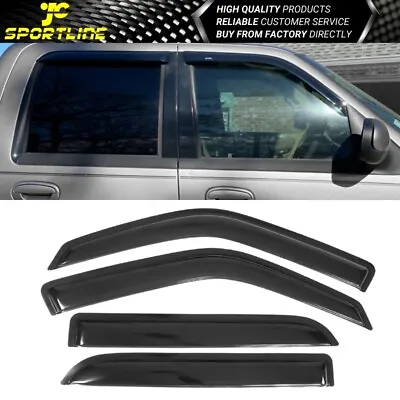 Fits 01-03 Ford F150 Crew Cab & Lincoln Blackwood Window Visors 4Pc Set Acrylic • $28.11