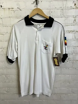 Vintage 80s 90s Hawaii Polo Shirt XL Surf Rainbow Retro Beach Surfsup • $18