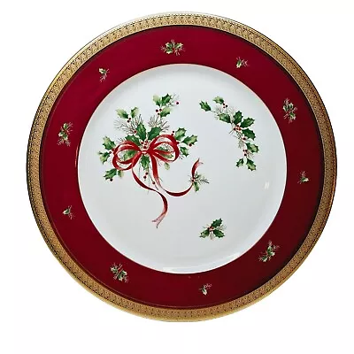 Mikasa Palatial Holly Gold Dinner Plate Rare Item 8 Available • $98.99