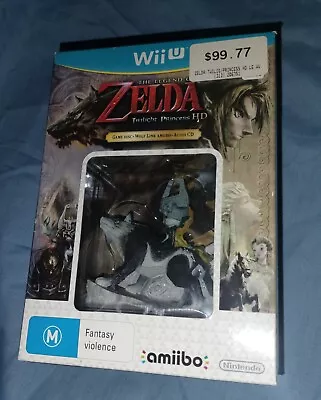 New Nintendo Wii U Game Legend Of Zelda Twilight Princess Limited Edition Amiibo • $208