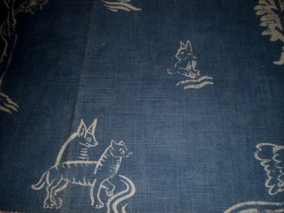 £8.95 • Buy Andrew Martin Fabric  Friendly Folks  36 X 145 Cm,ideal For Cushions/lamps, Blue