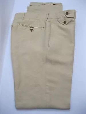 Ralph Lauren Purple Label Mens Pants Sz 32 X 34 Beige Linen Silk Blend Golf NEW • $359.98