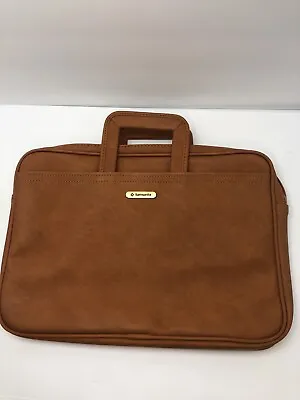 Vintage Samsonite Briefcase Soft Sided Bag Portfolio Retractable Handles 16X12X4 • $9