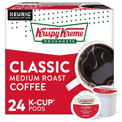 Krispy Kreme Classic Coffee Keurig K-Cup Pods Medium Roast 24 Count • $13.99