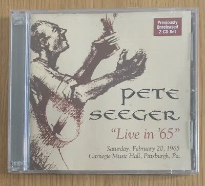 £7.99 • Buy Pete Seeger ‘Live In 65’ - 2x CD Album UK 2009 APRCD1118