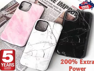 $38.70 • Buy External Power Charger Battery Case Charging Cover For IPhone 12 11 Pro Max 8 X