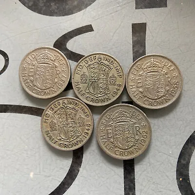 £4.99 • Buy 5 Half Crown Coins 2x1948, 1957,1962,1958