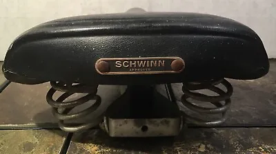 Vintage Schwinn Approved Classic Cruiser Tourist Bicycle Saddle Seat • $35