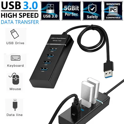 $11.55 • Buy New USB3.0 Super Speed 4 Ports HUB Splitter For PS4 / SLIM/PRO/XBOXONE