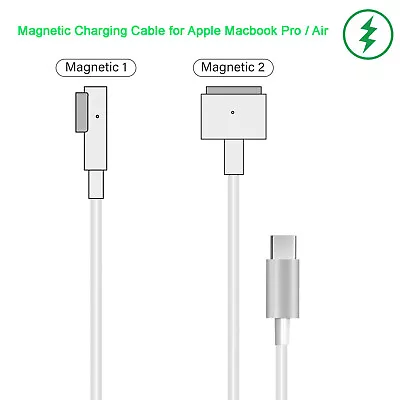 USB-C To Magsafe 1 2 Cable For Macbook Pro Retina Air PD Charger 2008-2015 Model • $14.99
