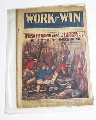 Work And Win #984 Pulp Magazine October 12 1917 Weekly Stories Dime Novel Nice • $11.90