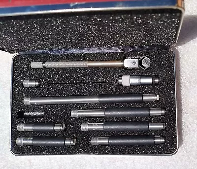 Starrett Mechanical Tubular-Rod Inside Micrometer Set No. 823 • $17.50