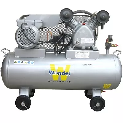 3HP 2.2kW 240v Single Phase Belt Air Compressor Piston 70L TANK 8Bar 116psi 9CFM • $436