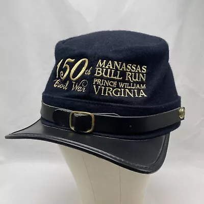 Rothco Civil War Wool Lined Kepi Cap Hat Snapback Navy Blue Bull Run Virginia • $29.95