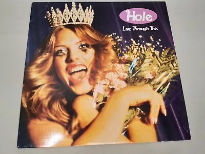 HOLE - LIVE THROUGH THIS (1994) City Slang German 1st Pressing Grunge Rock LP EX • £120