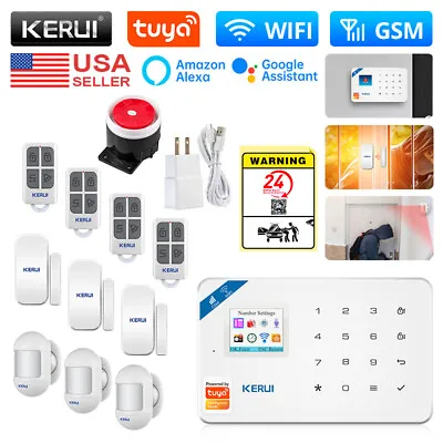 KERUI Tuya APP WI-FI GSM Security Alarm System Home Anti-Theft Motion Detector • $39.51
