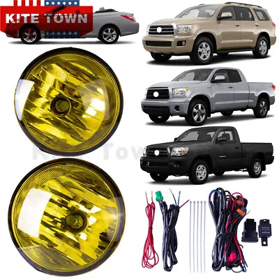 Yellow Fog Lights Switch Wiring Kit For Toyota Tacoma 05-11 Sequoia 08-15 Tundra • $35.49