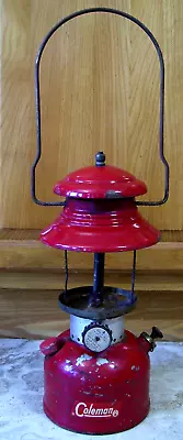 Vtg Antique 1960's Red Coleman 200 A 200A 8/62 Lantern FOR PARTS REPAIR READ • $31