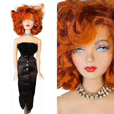 Vintage Mel Odom Ashton Drake Doll  1998 Red Hair Blue Eyes Mod Glam Sexy 15  • $69.99