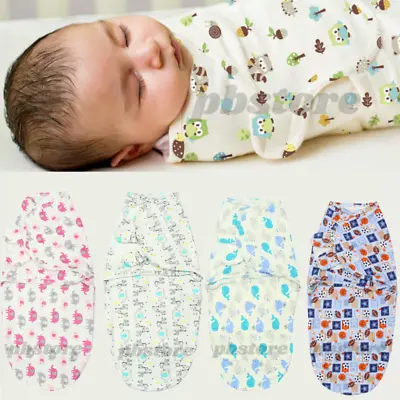 Baby Swaddle Blanket Wrap Newborn Infants 100% Cotton Baby Muslin Swaddle • £5.99