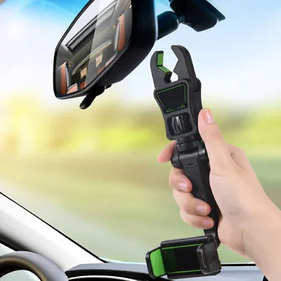 360° Rotatable Phone Holder Car Seat Back Parts Rearview Mirror Mount Accessory • $11.59