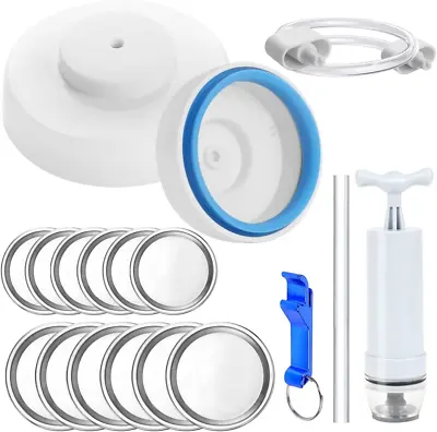 $13.32 • Buy Jar Sealer Vacuum Sealer, 19 Pcs Jar Sealer Kit For Food Saver With Accessory