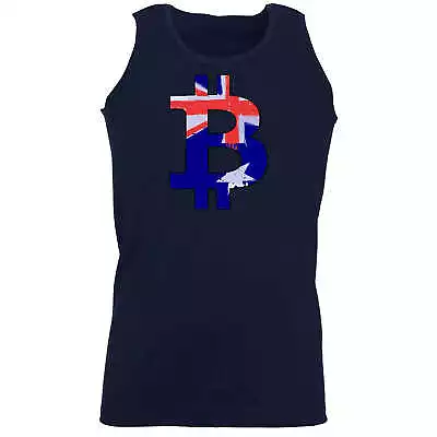 Bitcoin Australia Flag Money Currency - Funny Singlet Vest Unisex Tank Top • $19.95