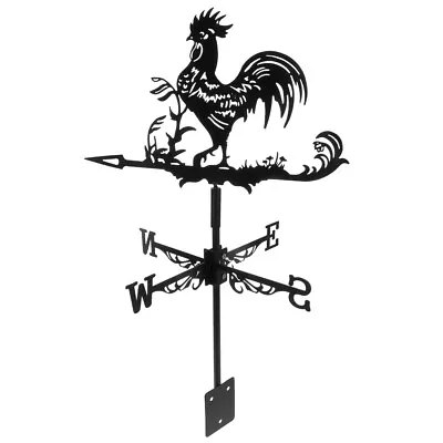 Garden Weather Vane Chicken Rooster Cockerel Ornament Indicator Decorate • £20.88