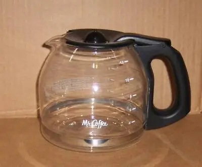 Mr. Coffee 12 Cup Glass Replacement Coffee Pot Carafe Decanter Black • $7.99