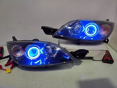 2003 -2008 Mazda3 Mazda 3 Axela BK HATCHBACK LED Halo Ring Head Lights Lamps • $265.91