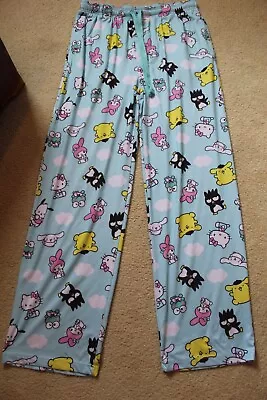 🐸 Sanrio Hello Kitty & Friends MENS SLEEP PAJAMAS PANTS LARGE Sold Out • $25