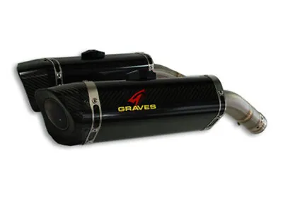 Carbon Fiber Dual Slip On Exhaust 09-14 R1 Graves EXY-13R1-CBTC • $1313.95