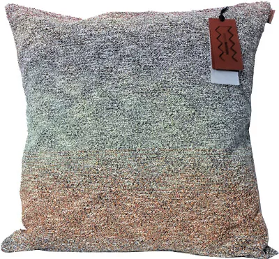 MISSONI HOME CUSHION COVER COTTON BLEND BOUCLE' DEGRADE' 20x20in YANAGAWA 100E-1 • $125