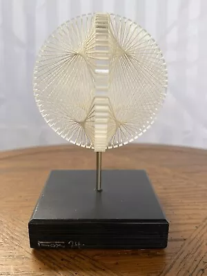 Mid Century Ronald Fox Signed String Art Abstract Lucite Sculpture 1974 Vintage • $120