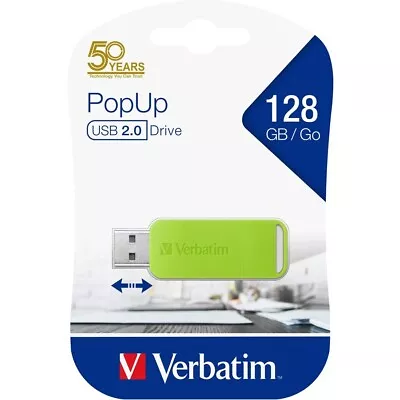 Verbatim PopUp USB 2.0 128GB - Green • $21