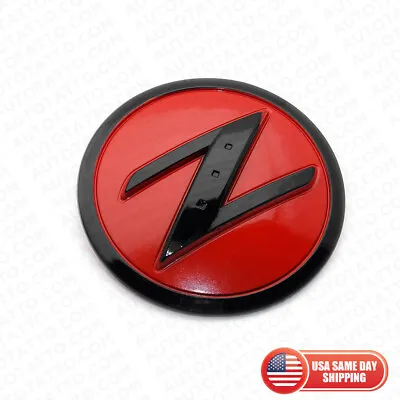$14.99 • Buy Nissan 350Z 370Z Nismo Side Fender Z Emblem Badge Sport Fairlady Black Red