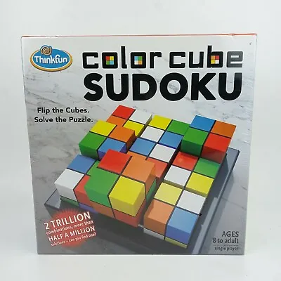 £9.81 • Buy Think Fun Color Cube Sudoku Puzzle Game Flip The Cubes, Solve The Puzzle 