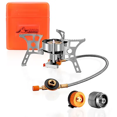 US 3900W Portable Backpacking Stove Camping Gas Stove 1LB Propane Tank Adapter • $23.99